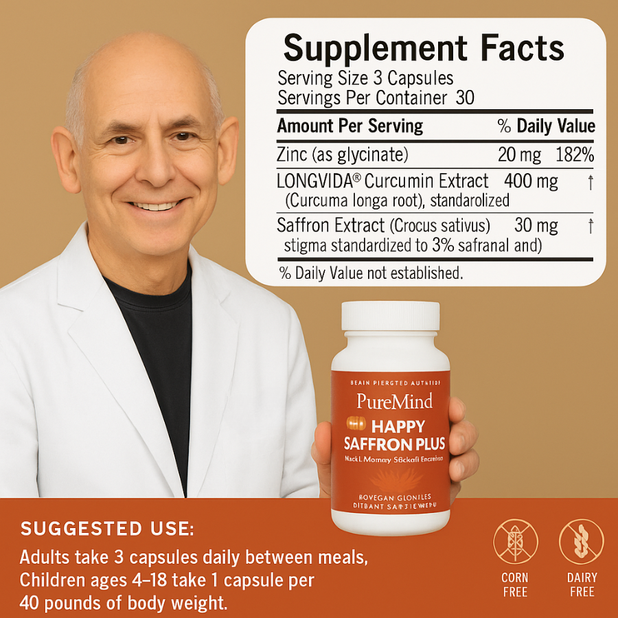 PureMind Happy Saffron+ by Dr.Daniel Amen
